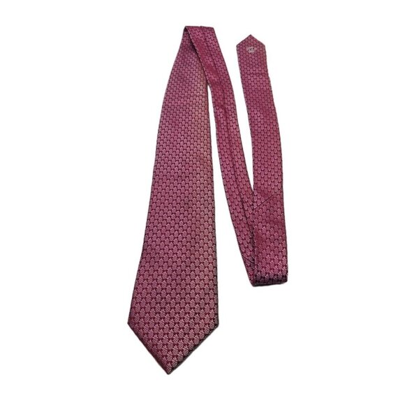 Tommy Bahama Pink Pineapple All Over Print Hand Sewn 100% Silk Men's Tie Necktie - Picture 3 of 8